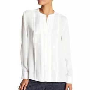 Vince Silk Pleated Blouse NWOT